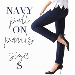 Chaps Navy pull on pants size S